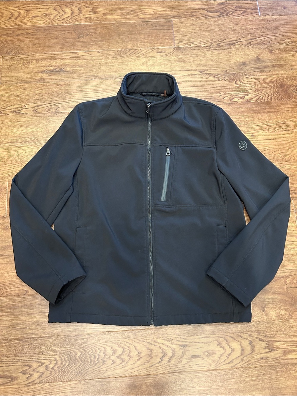 Calvin Klein 4 Way Stretch Soft Shell Jacket - Casual Zip Front Men’s M Black